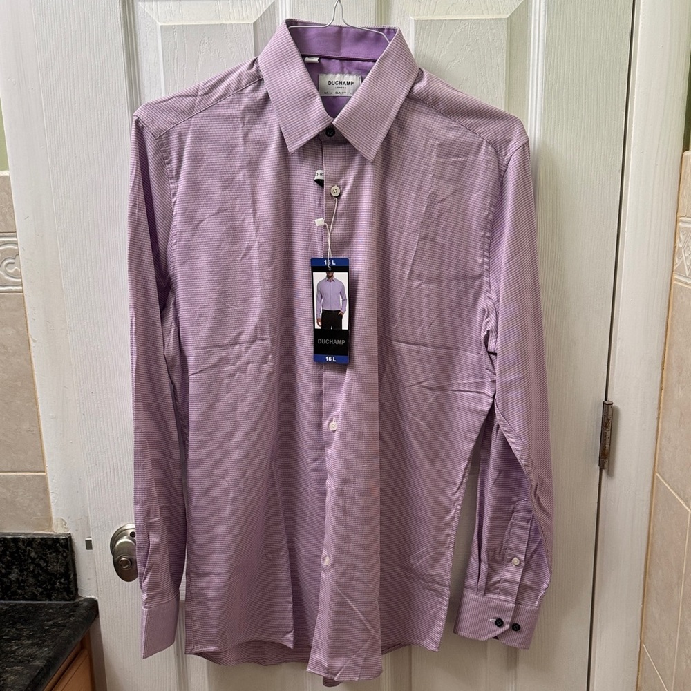 Duchamp Purple Dress Shirt